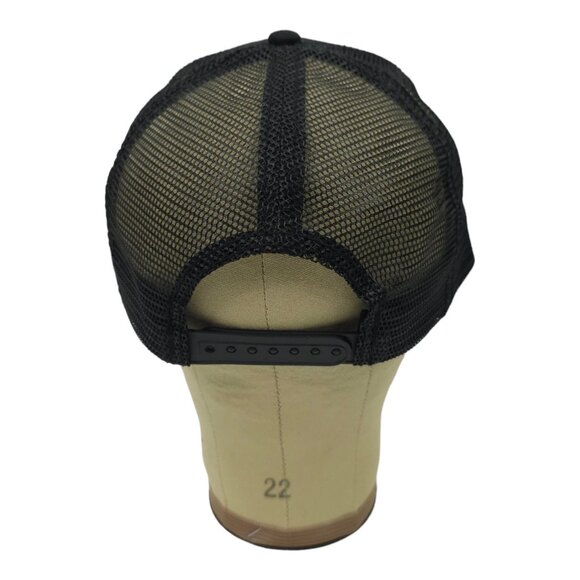 Caterpillar CAT Equipment Black Mesh Retro Snapback Cap Trucker Baseball NEW - Picture 4 of 13